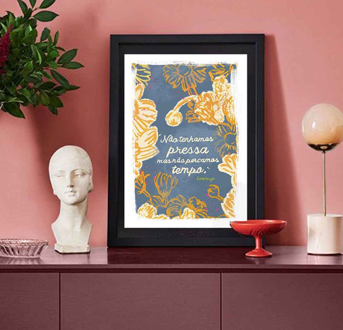 EDIÇÃO LIMITADA Ilustração Saramago quote