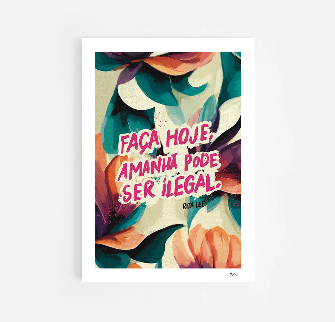 Rita Lee quote illustration print2