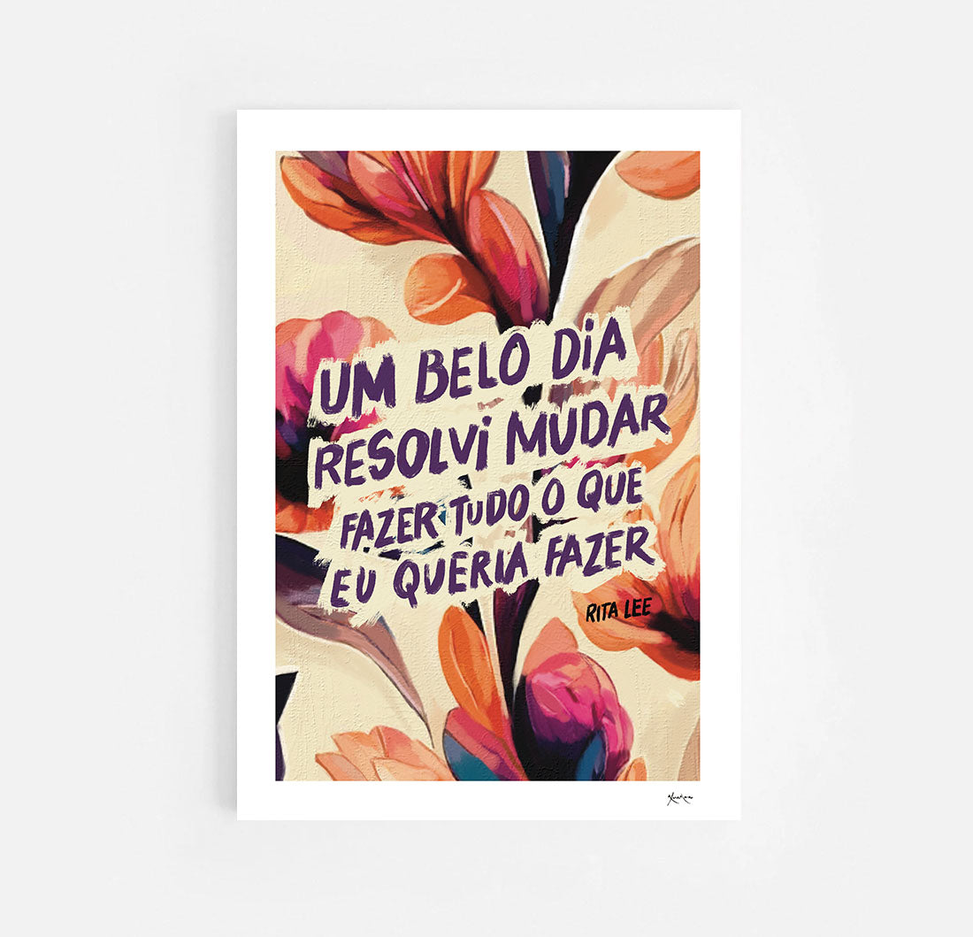 Rita Lee quote illustration print